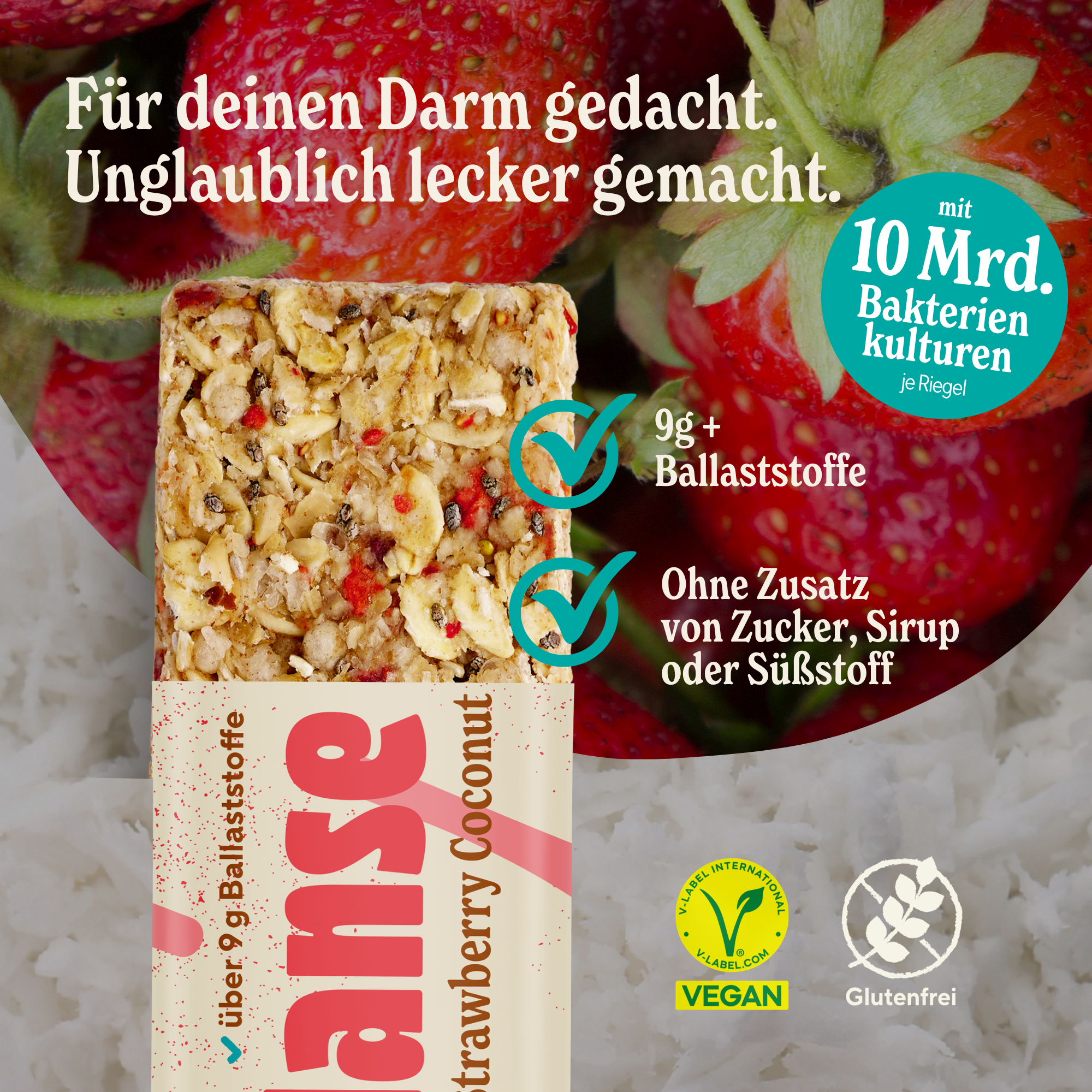 Crunchy Oats Strawberry Coconut