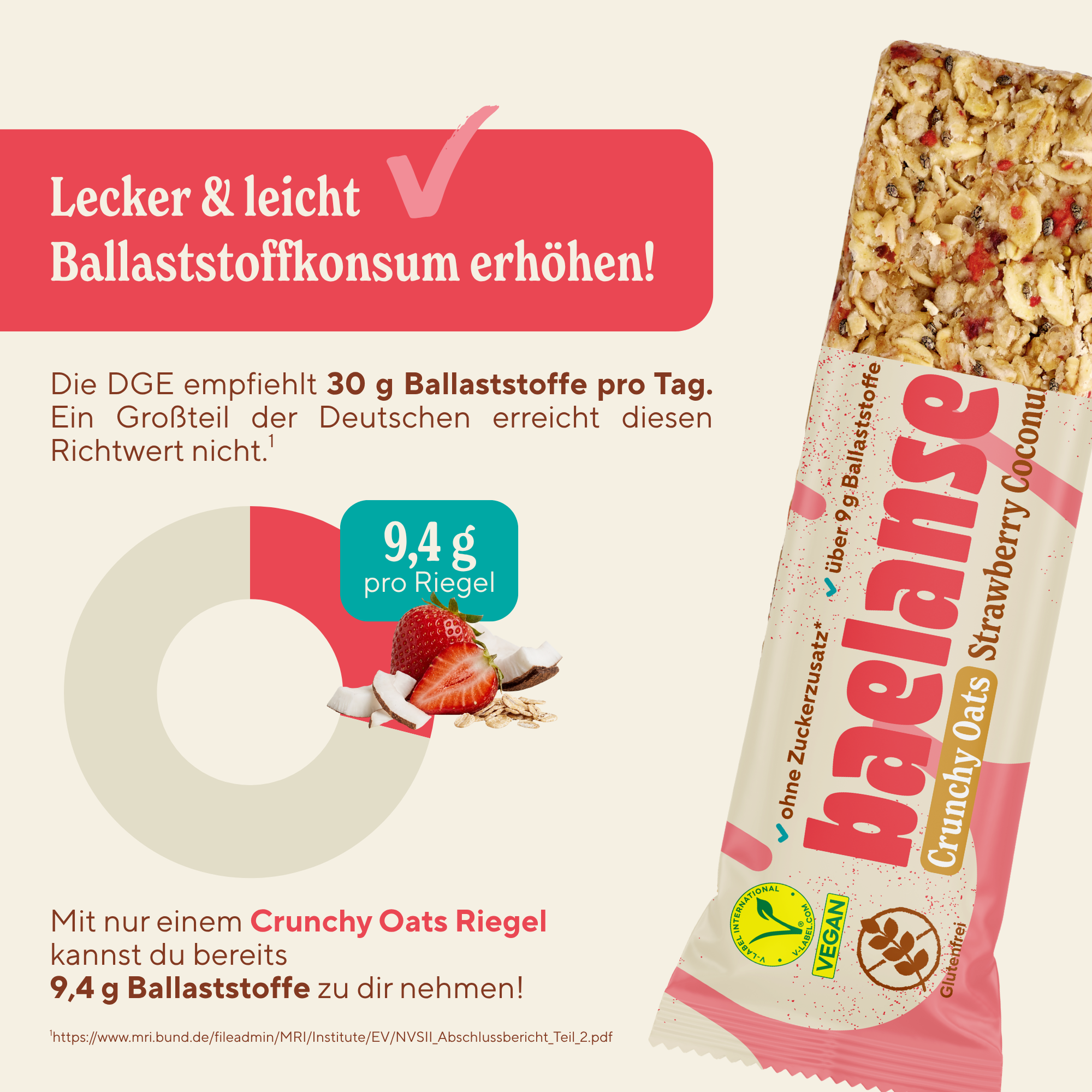 Crunchy Oats Strawberry Coconut